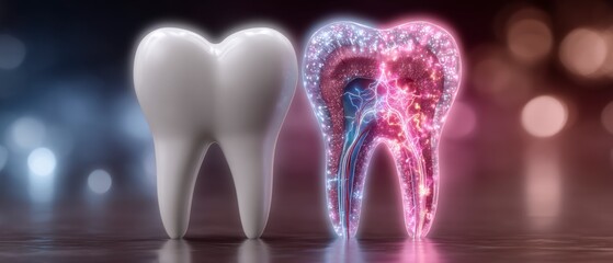 Root Canal Treatment  3D Tooth Anatomy Illustration