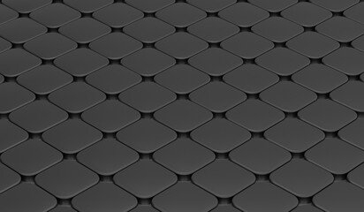 Rounded Square Texture, Simple Abstract Background, Geometric, 3D Illustration