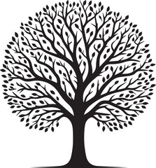 tree silhouette vector, tree logo vector illustration ,tree silhouette vector icon design