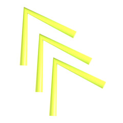 Abstract Element Purple Green 3d icon illustration