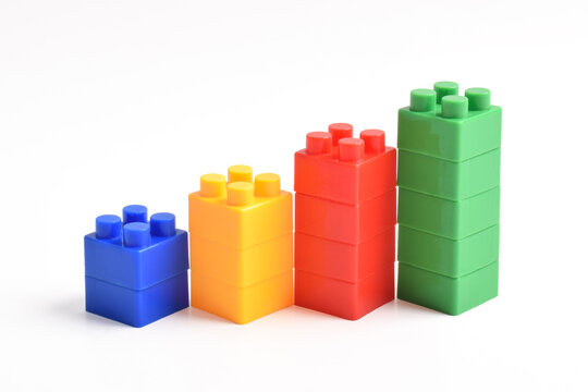Lego Bricks Stacked On Top Of Each Other