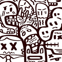 hand drawn doodle vector illustration