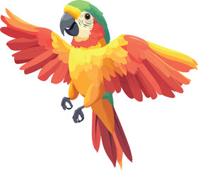 Obraz premium Macaw Parrot, vector illustration