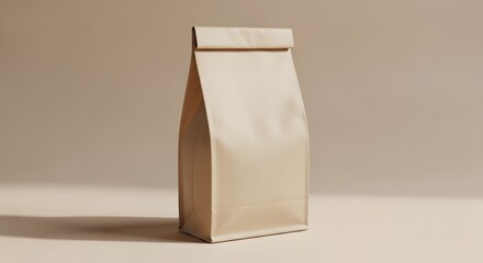 Elegant Kraft Paper Coffee Bag Mockup Premium Packaging Design Template