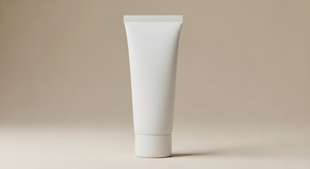 Blank White Tube Packaging Mockup Perfect for Skincare, Cosmetics, and Beauty Product Designs
