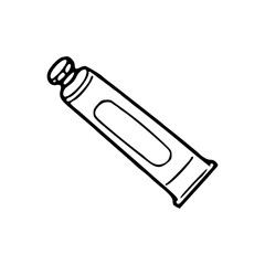squeeze tube outline drawing
