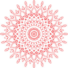 Beautiful flower art and mandala vector design