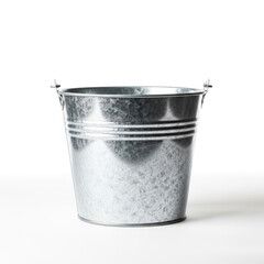 metal bucket isolated