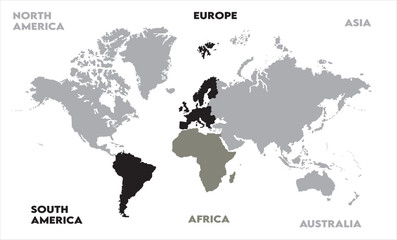 Abstract map-08, modern world map graphic, Countries Silhouettes Stock Illustrations, Vectors