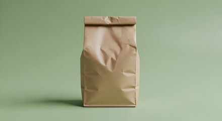 Sustainable Packaging Eco-Friendly Brown Paper Coffee Bag Mockup