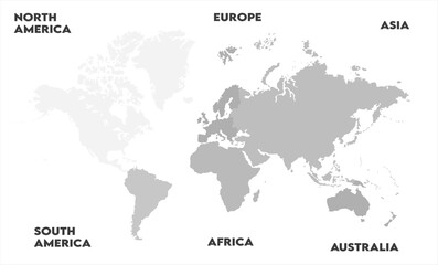 Country borders map-13, modern world map graphic, Countries Silhouettes Stock Illustrations, Vectors