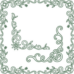 Beautiful flower art and mandala vector design