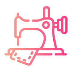 sewing machine Line Gradient Icon
