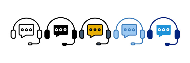 Call Center Icon Element For Design