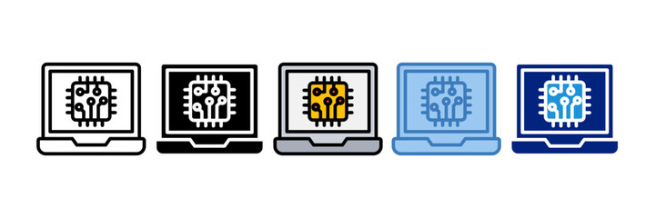 Laptop Icon Element For Design