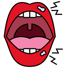 Obraz premium Mouth Sore