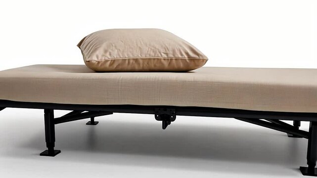 Beige daybed with pillow modern interior furniture still life