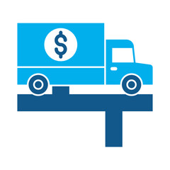Road show icon for financial strategy