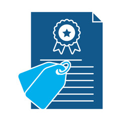 Brand management icon for financial strategy