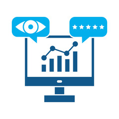 Impressions rate icon for financial strategy