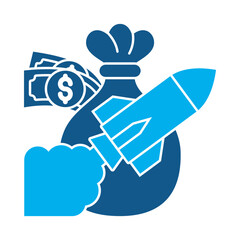 High speed loans icon for financial strategy