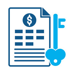 Keywording icon for financial strategy