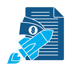 Paid articles icon for financial strategy
