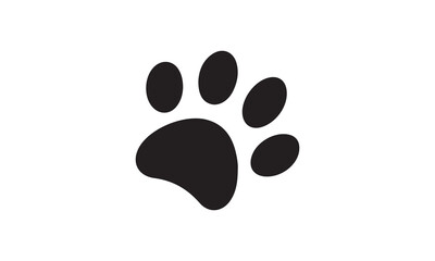black cat paw print
