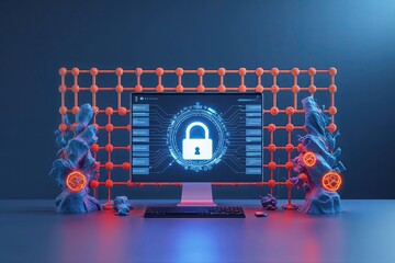 Advanced 3D Desktop Barrier with Network Security Framework for Cyber Data Protection and Anti Spyware Solutions