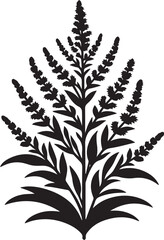 black silhouettes of leaves, tree vector illustration, leaves silhouette vector icon