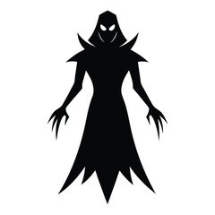 vector illustration of a silhouette of a girl