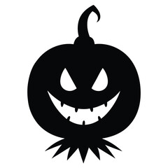 halloween pumpkin isolated on white