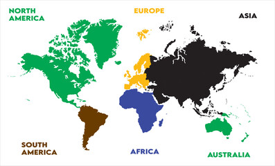 World map Images-10, modern world map graphic, Countries Silhouettes Stock Illustrations, Vectors