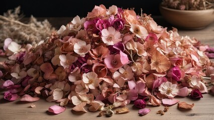 Vibrant Abstract Wallpaper Featuring Red and Blue Flowers