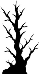 뾰족한 검은 나뭇가지