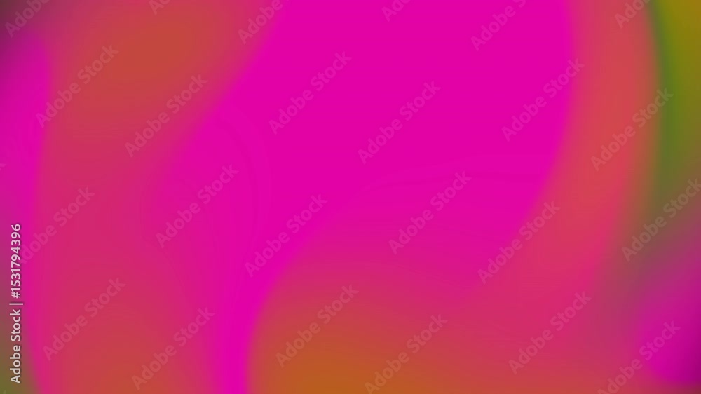 Poster Abstract gradient background with flowing pink orange and green colors