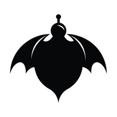 vector silhouette of a bird