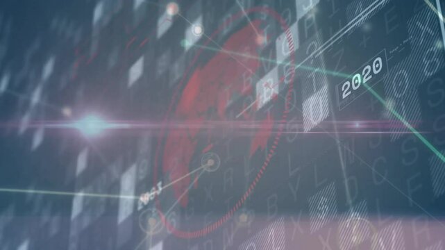 On grid activation network cluster flickering linking nodes pulsing showing timeline progression