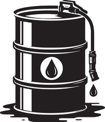 oil drum vector icon, oil drum vector illustration, drum silhouette vector icon