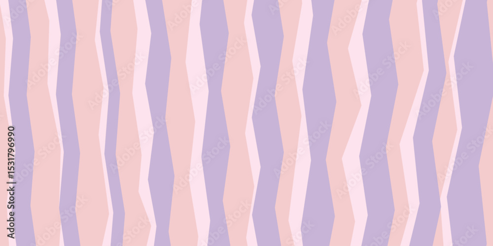 Wall mural abstract vertical bold line pattern squiggly and sharp parallel stripe zig zag line. retro vector ba
