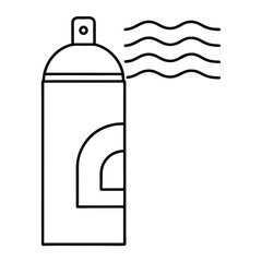 illustration of a spray can