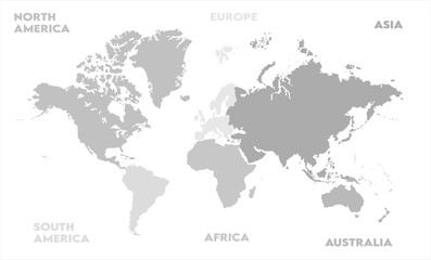 grayscale map-04,  world map, modern world map graphic, Countries Silhouettes Stock Illustrations, Vectors