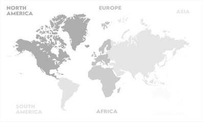 grayscale map-11,  world map, modern world map graphic, Countries Silhouettes Stock Illustrations, Vectors