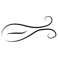 Wind line air swirl in doodle illustration style. Hand drawn doodle wind motion, smoke flow art, abstract line. Wave beach on Isolated vector illustration