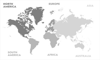 Vector map-05,  world map, modern world map graphic, Countries Silhouettes Stock Illustrations, Vectors