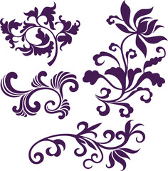 Beautiful flower art and mandala vector design