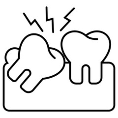 Wisdom Tooth outline icon