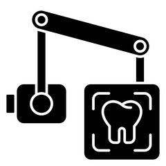 Dental Intraoral x ray solid icon