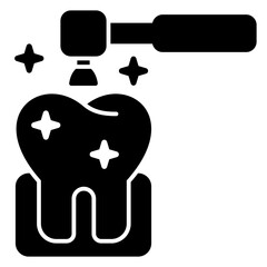 Polishing solid icon