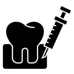 Teeth Anesthesia solid icon